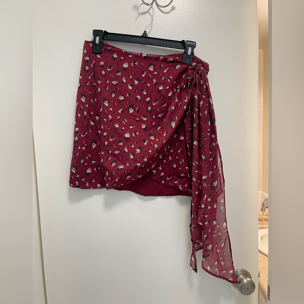 Bardot Leopard Mini Skirt